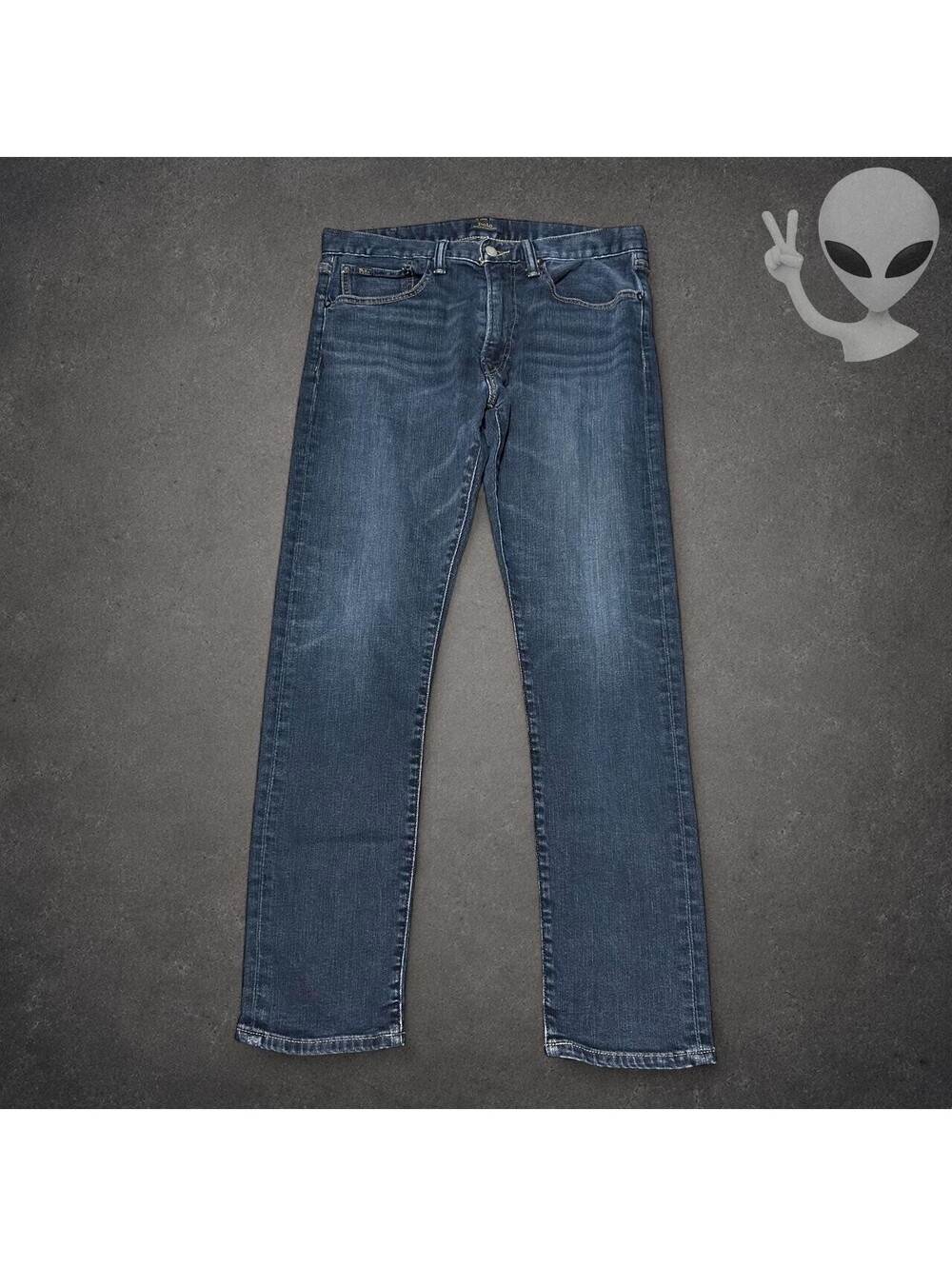 Polo Ralph Lauren Slim Fit Jeans Mens 32x30 Blue Denim Pants Classic Size